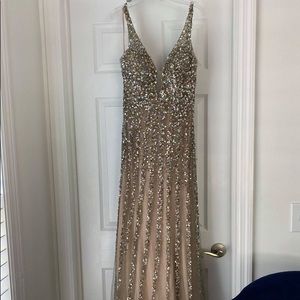 Sequin blush color dress